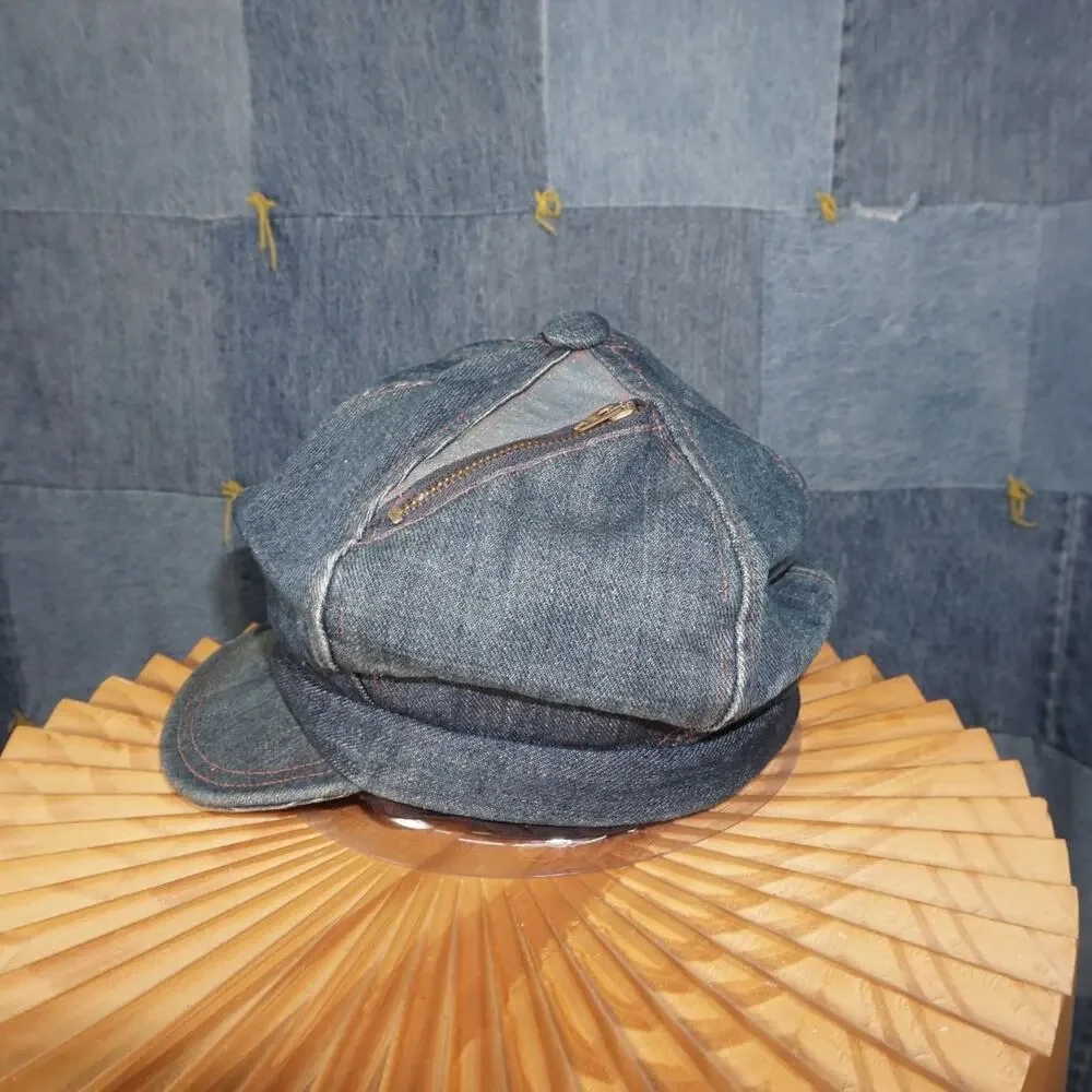 OSFA - Vintage True Vintage 60s/70s denim conductor hat